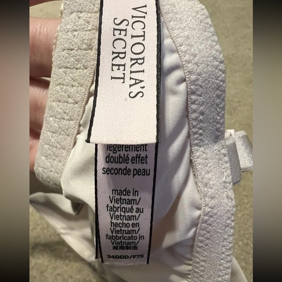 Victoria's Secret 34DDD Bra Lightly Lined Convert To Racerback Light Pink Lace - Picture 3 of 4